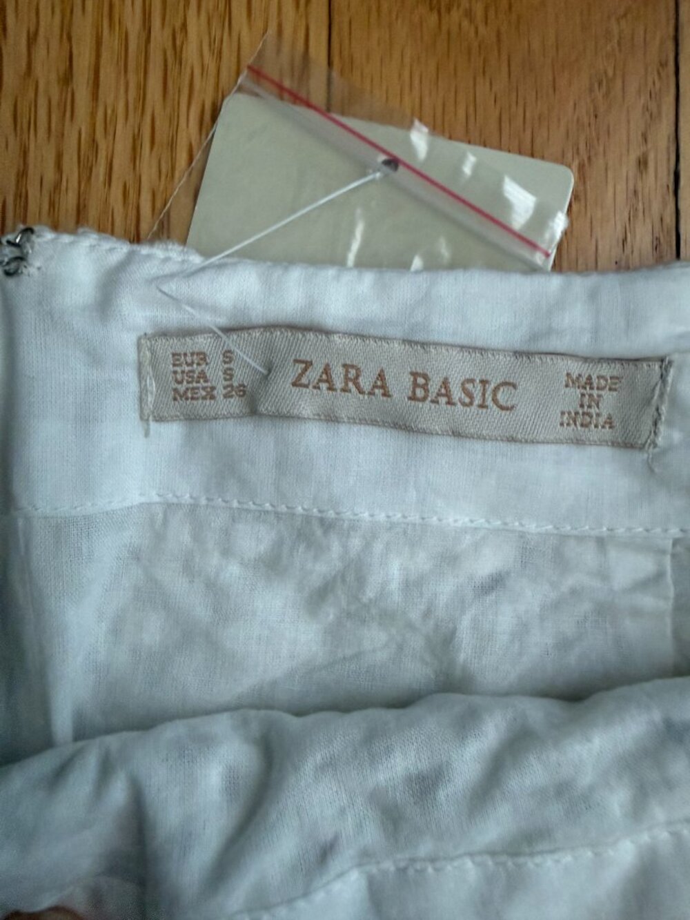 Zara White Embellished Crochet Mini Skirt - Size Small - Picture 4 of 9